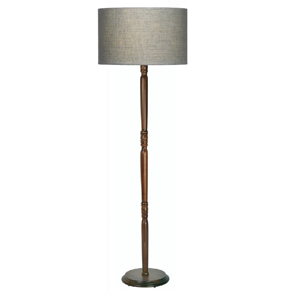 14" Earl Grey Linen Vintage Easy Fit Drum Pendant Shade 35cm - Image 4