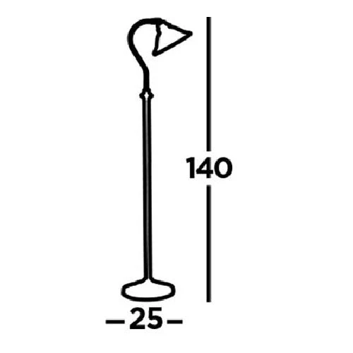 Antique Brass & Alabaster Glass Vintage Conical Swan Neck Floor Lamp 140cm - Image 4