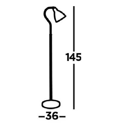 Antique Brass Vintage Swan Neck Metal Dome Head Floor Lamp 145cm - Image 5