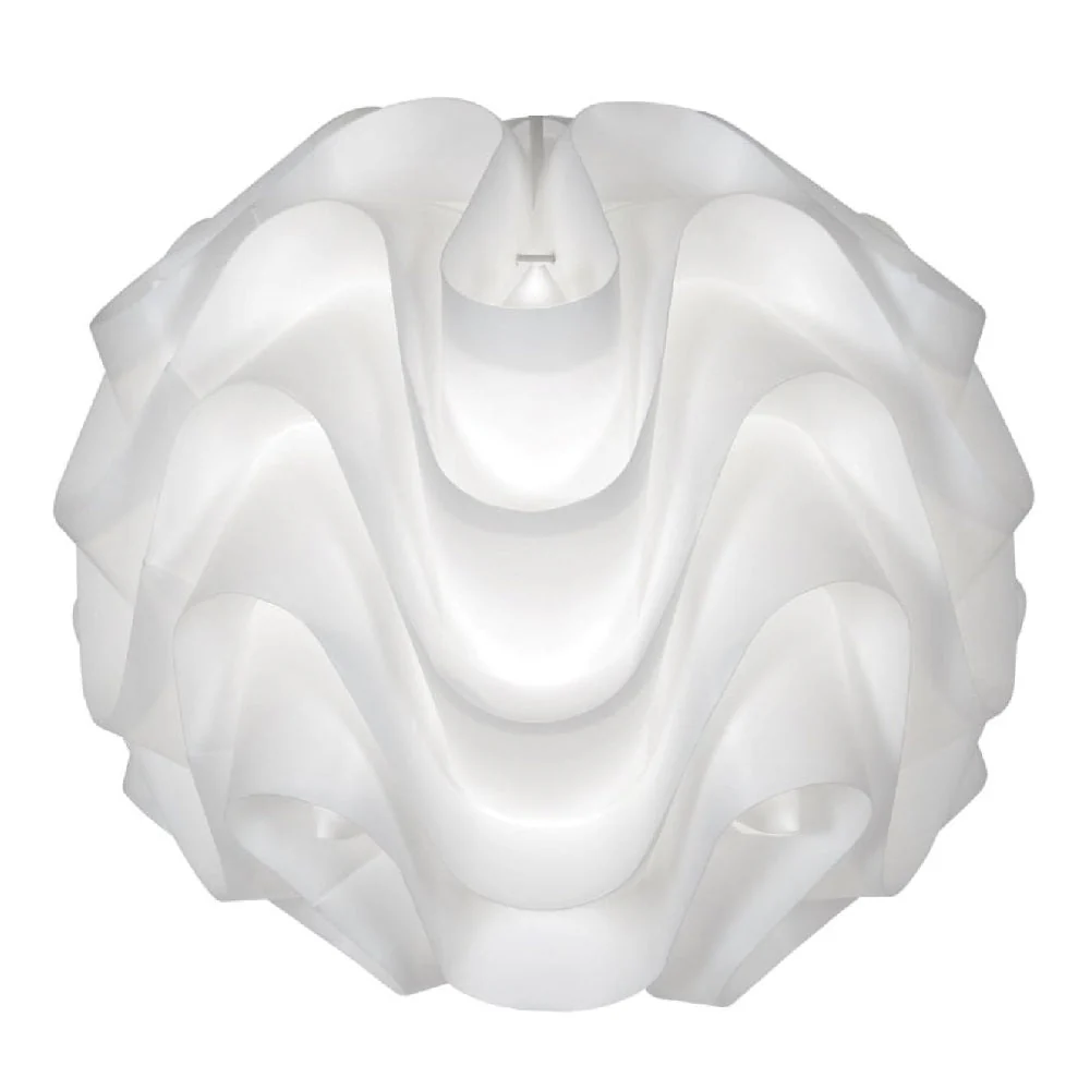 Britalia BR430 L WH White Moulded Acrylic Modern Non Electric Pendant Shade 39cm - Image 4