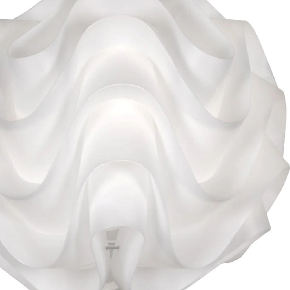 Britalia BR430 WH White Moulded Acrylic Modern Non Electric Pendant Shade 28cm - Image 2