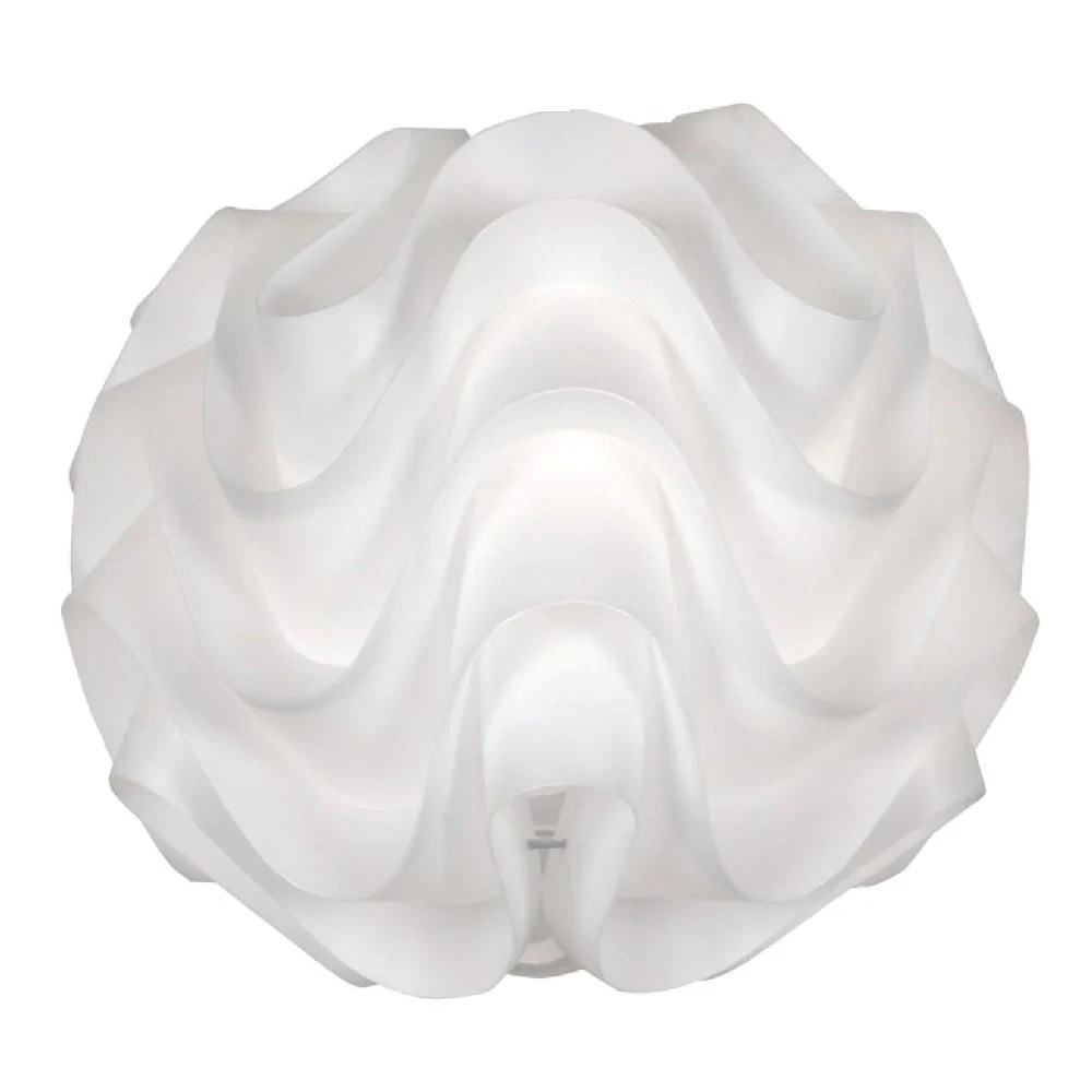 Britalia BR430 WH White Moulded Acrylic Modern Non Electric Pendant Shade 28cm - Image 4