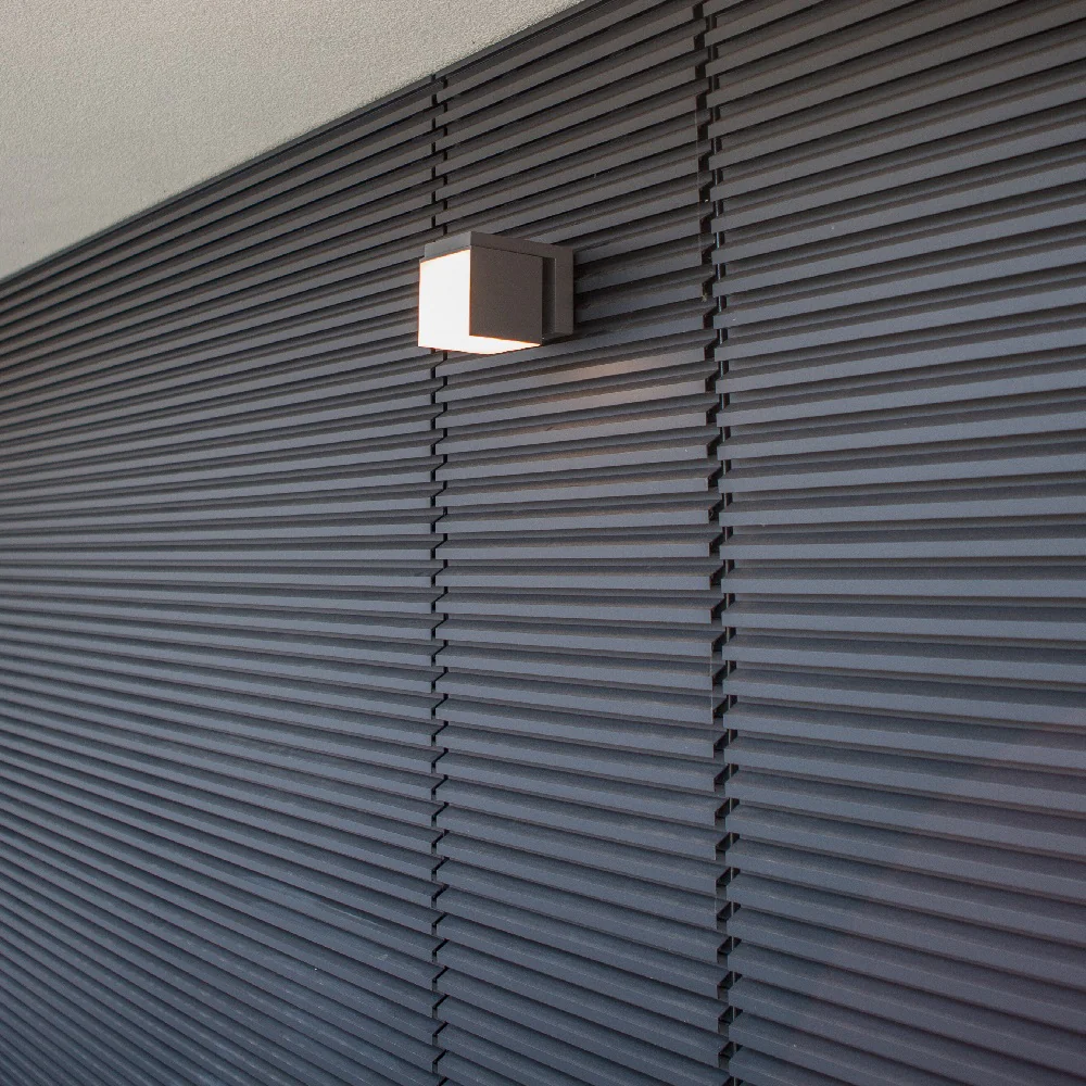 LED Anthracite Outdoor Modern Cube Rotating Head Wall Light IP54 - Image 3