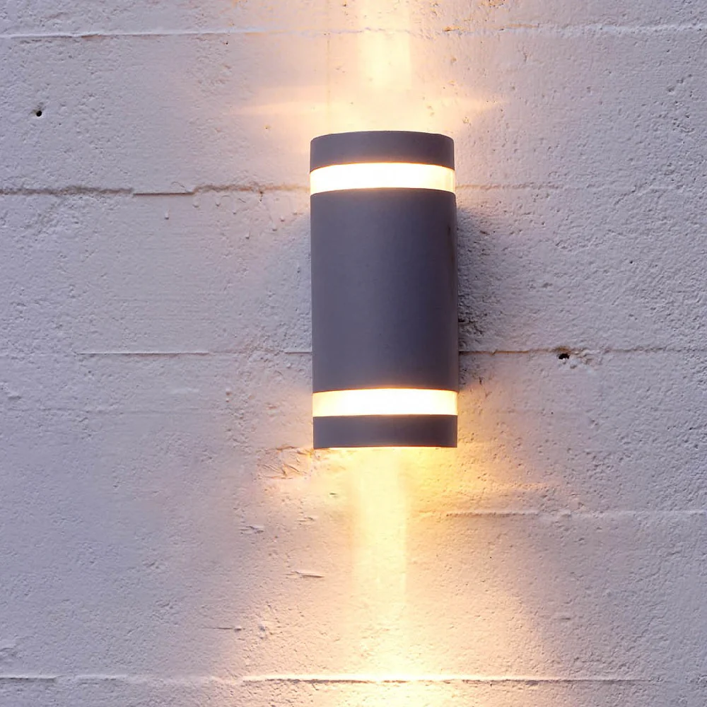 Anthracite Grey Outdoor Vintage Down Lantern Dusk Sensor Wall Light IP44 - Image 4