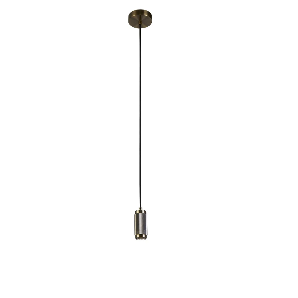 Antique Brass Modern Round Cable Flex Suspension Ceiling Rose Pendant - Image 3