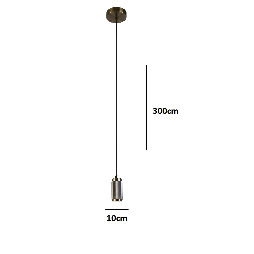 Antique Brass Modern Round Cable Flex Suspension Ceiling Rose Pendant - Image 5