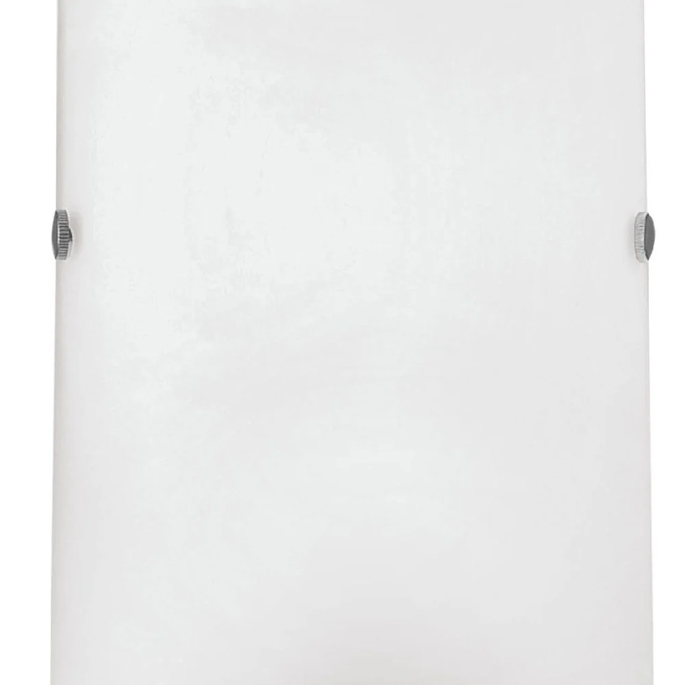 White Frosted Glass and Nickel Modern Wall Light 250mm - Image 3