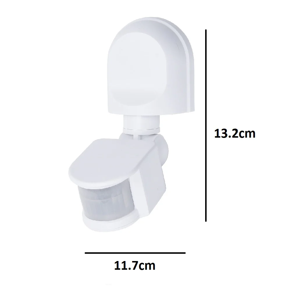 White Modern 180 Degree Adjustable Pir Motion Sensor IP44 - Image 4