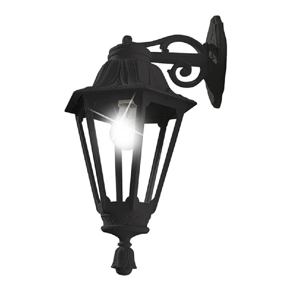 Black Outdoor Traditional Up or Down Lantern Wall Light | Coastal IP55 - Image 2