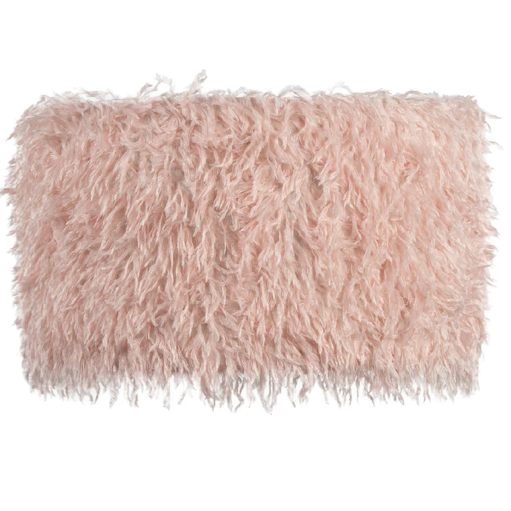 12" Pink Faux Feather Vintage Easy Fit Drum Lampshade 30cm
