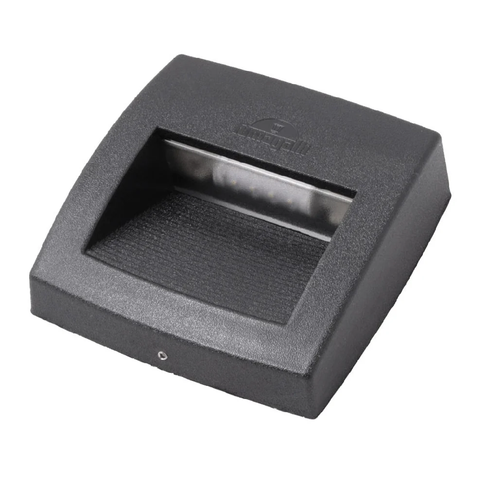 LED CCT Black Outdoor Modern Square Flush Wall Brick Light 15cm | Coastal IP55 - Image 2