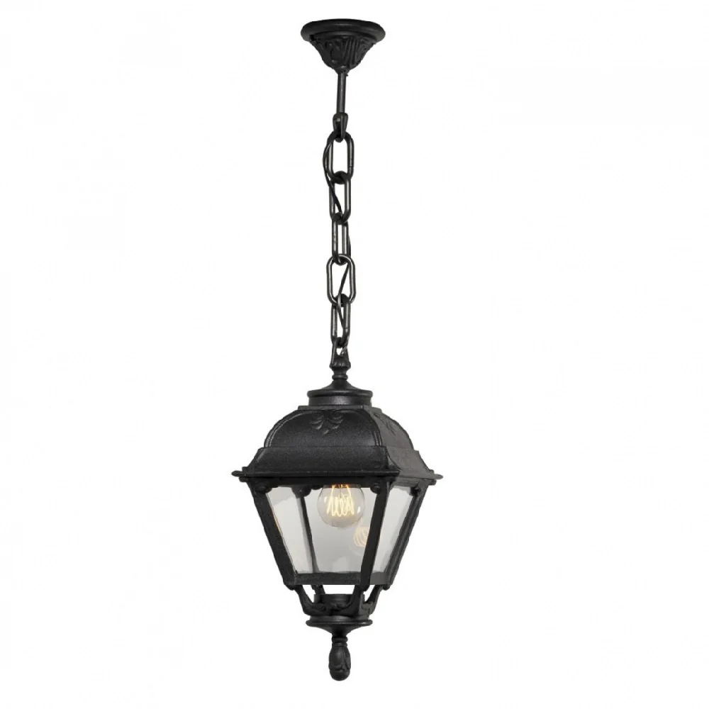 Black Outdoor Traditional Lantern Pendant Light | Coastal IP55
