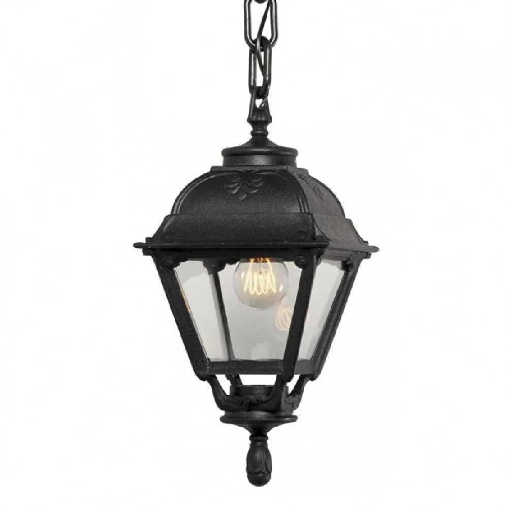 Black Outdoor Traditional Lantern Pendant Light | Coastal IP55 - Image 2