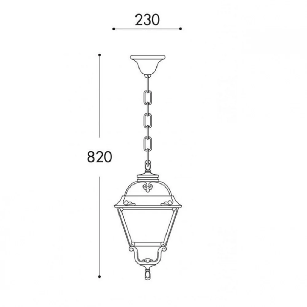 Black Outdoor Traditional Lantern Pendant Light | Coastal IP55 - Image 4