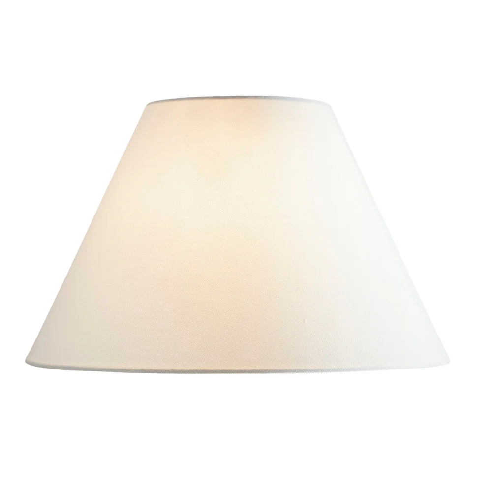 Cream Linen with White Inner Vintage Coolie Lamp Shade 10"