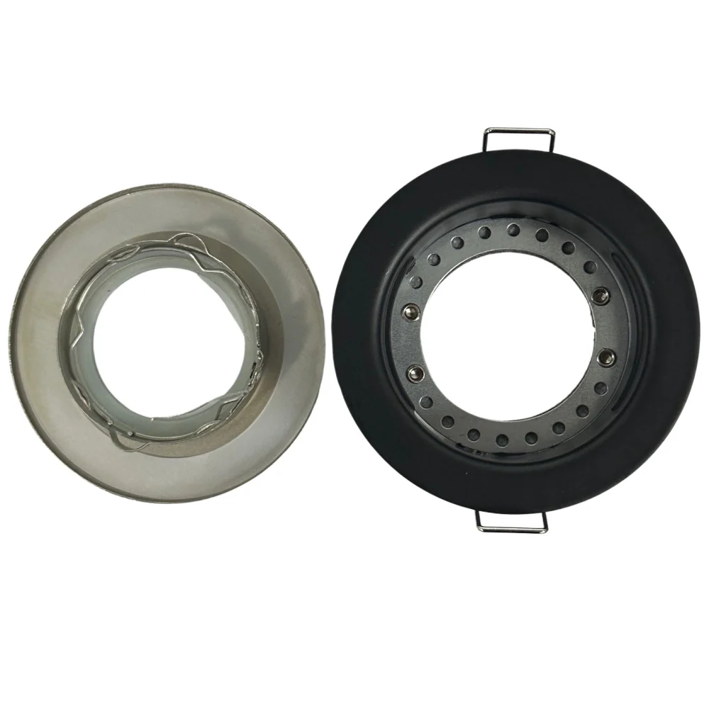 Brushed Chrome IP20 Fire Rated Twist Lock GU10 Recessed Downlight - Image 3