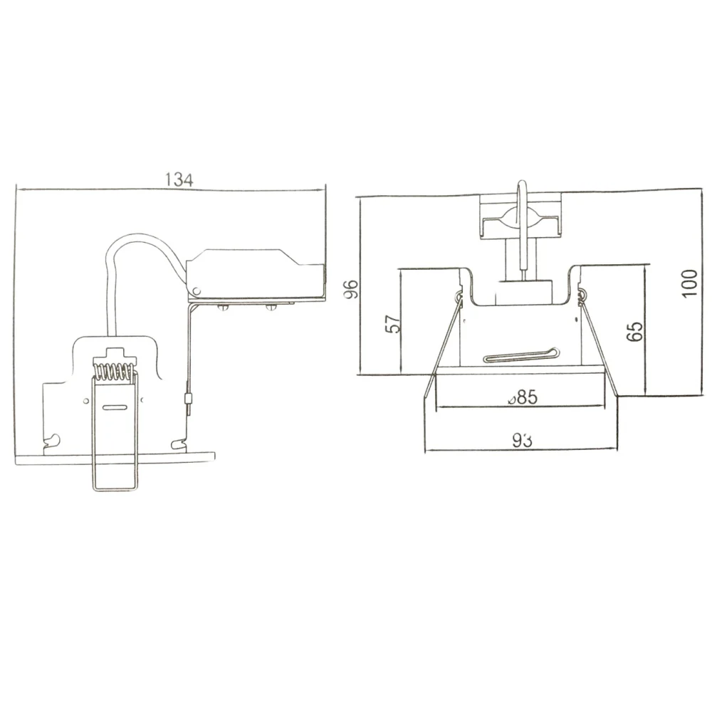 Brushed Chrome IP65 Bathroom Fire Rated Twist Lock GU10 Recessed Downlight - Image 6