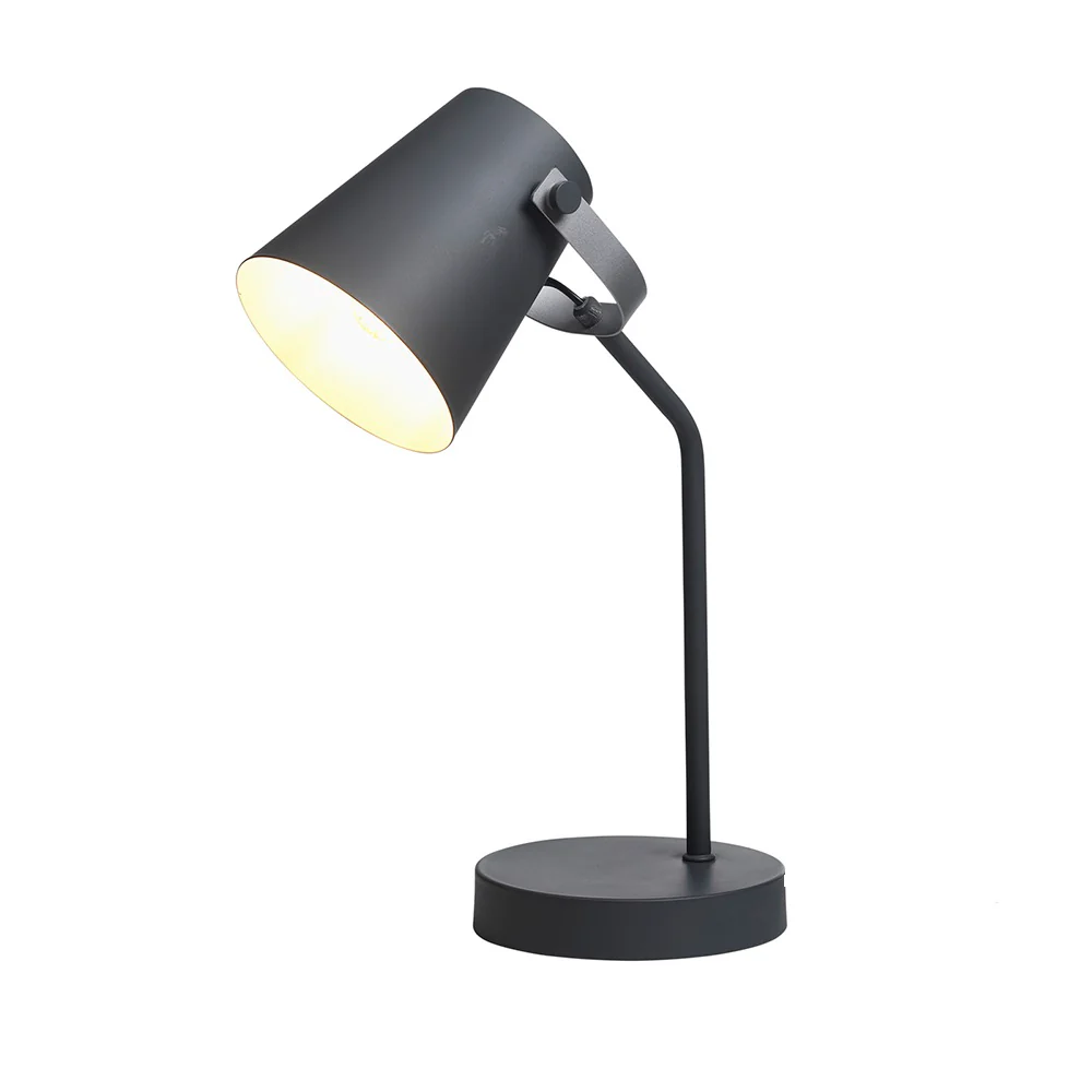 Grey and Silver Metal Vintage Adjustable Hobby Desk Lamp 400mm