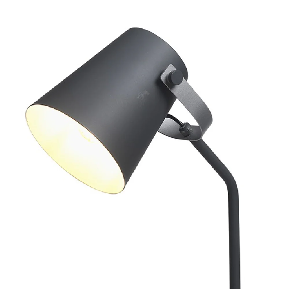 Grey and Silver Metal Vintage Adjustable Hobby Desk Lamp 400mm - Image 2