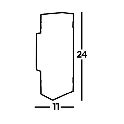 LED Anthracite Outdoor Rectangular Modern Up & Down Wall Light IP44 - Image 4