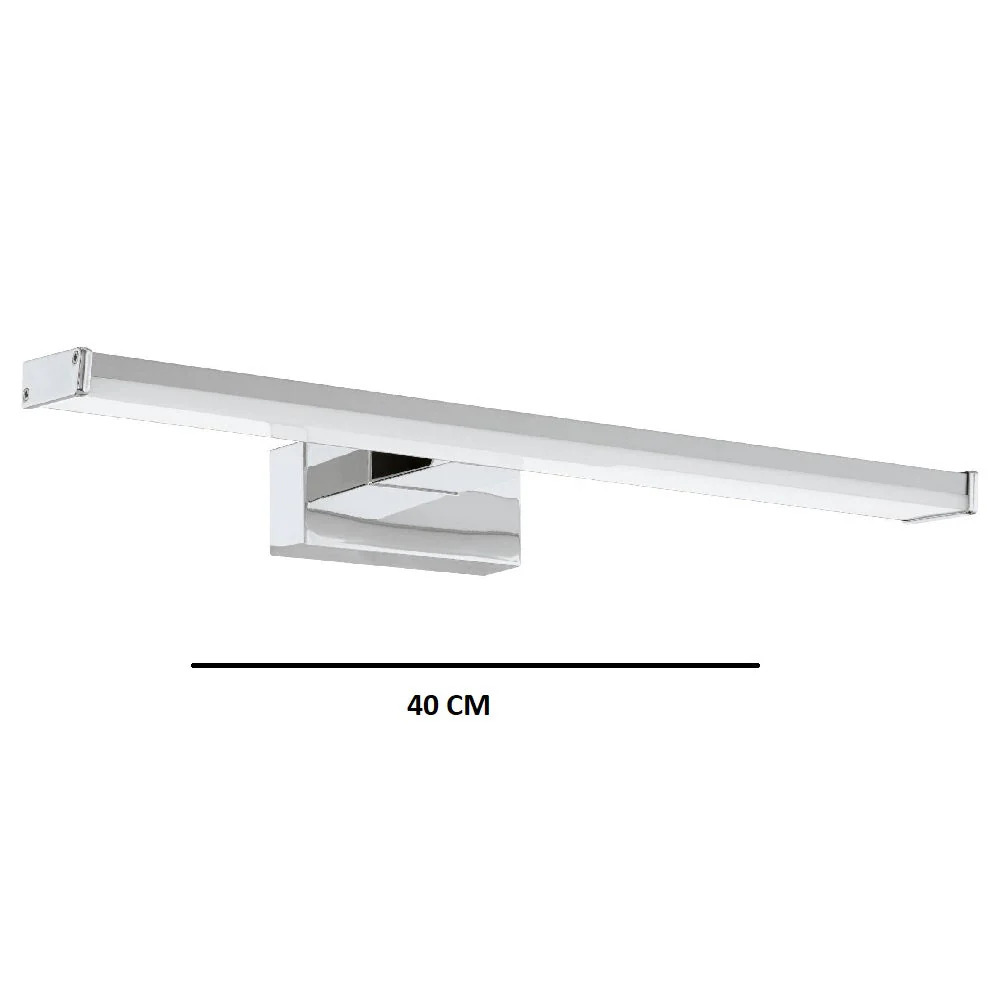 LED Polished Chrome & Silver Bathroom Modern Picture Light IP44 900lm 40cm - Image 4