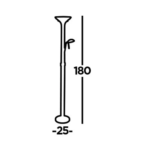 LED Satin Silver Modern Mother & Child Floor Lamp 1800mm - Image 4
