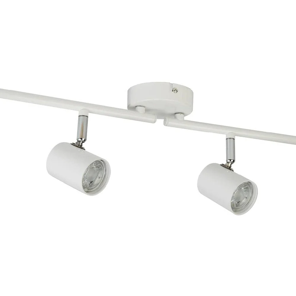 LED White Modern 4 Lamp Cylinder Head Split Bar Spotlight 77cm - Image 2