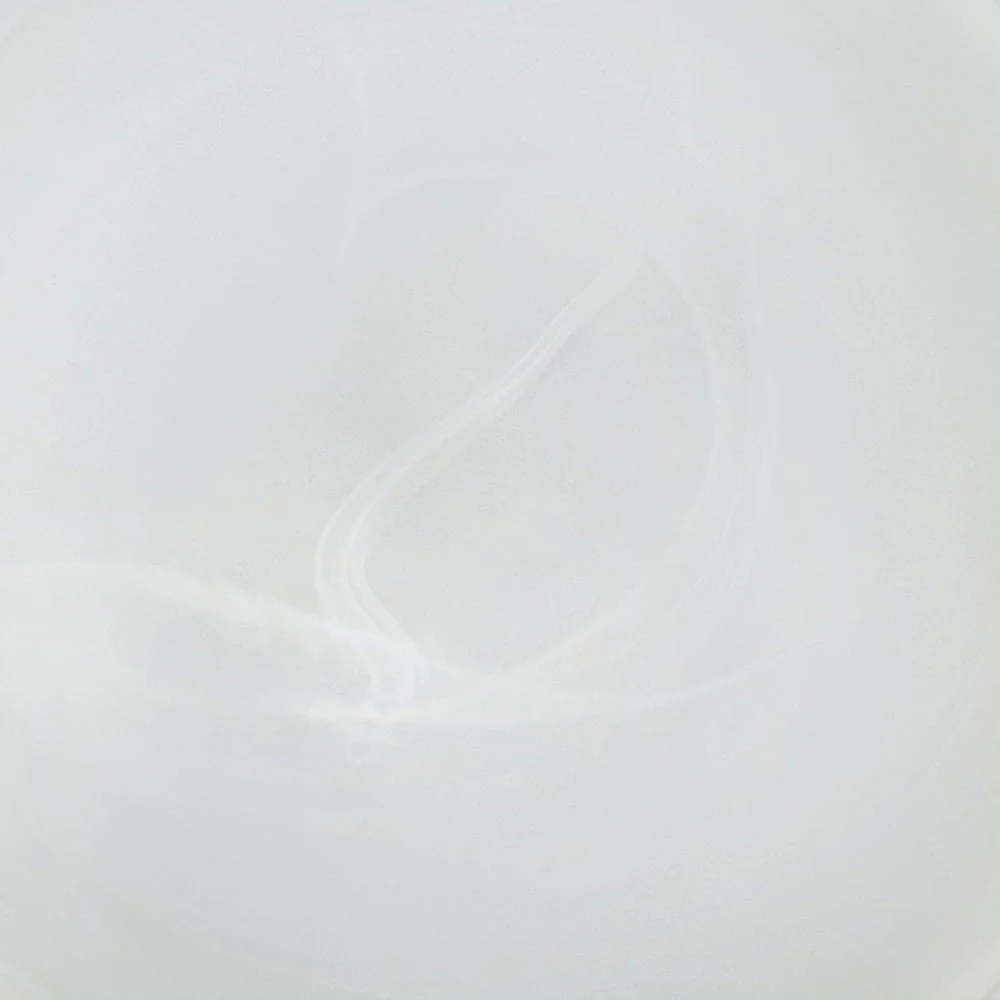 Britalia BR7186 Chrome & Alabaster Glass Flush Ceiling Light 300mm - Image 3