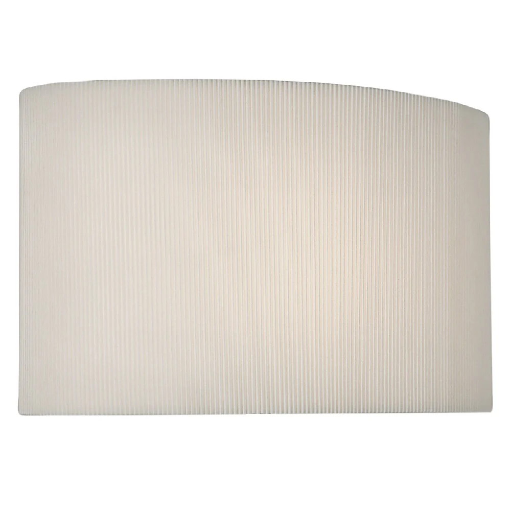 Polished Chrome Modern Concave Table Lamp with Cream Oval Shade - Image 3