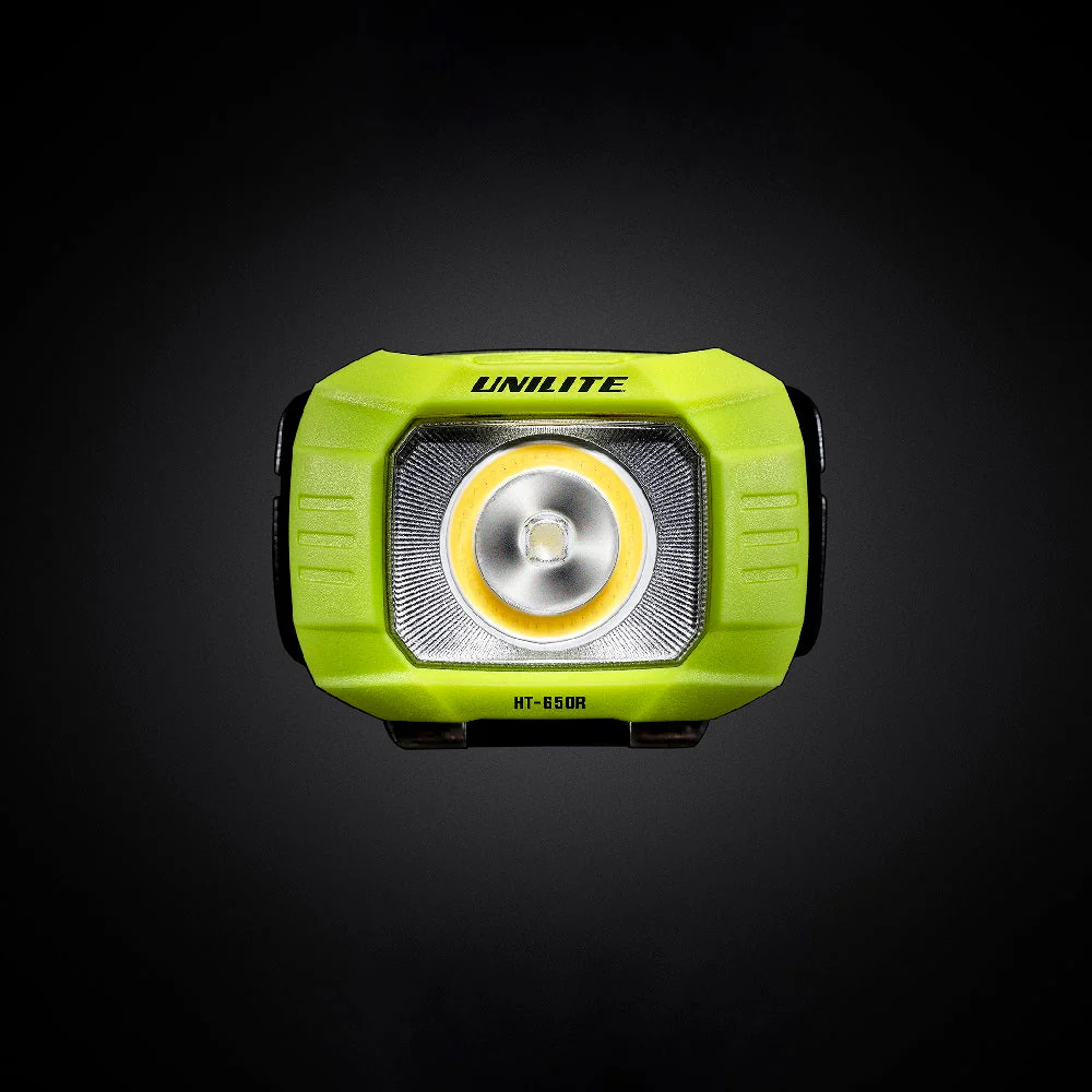 Unilite HT-650R LED USB Rechargeable Wide & Spot Beam Dual Power Headlight 650 Lumen - Image 5