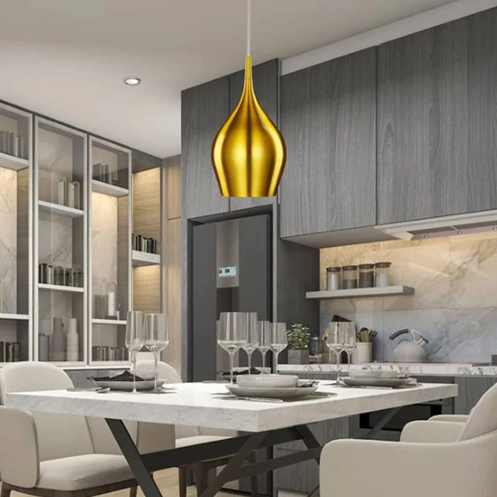 Vibrant Gold Vintage Single Lamp Bell Pendant Light 120mm - Image 3