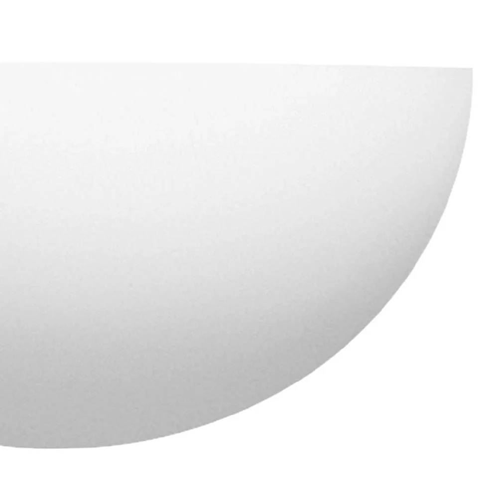 White Gypsum Vintage Half Oval Moon Paintable Wall Uplighter 30cm - Image 2