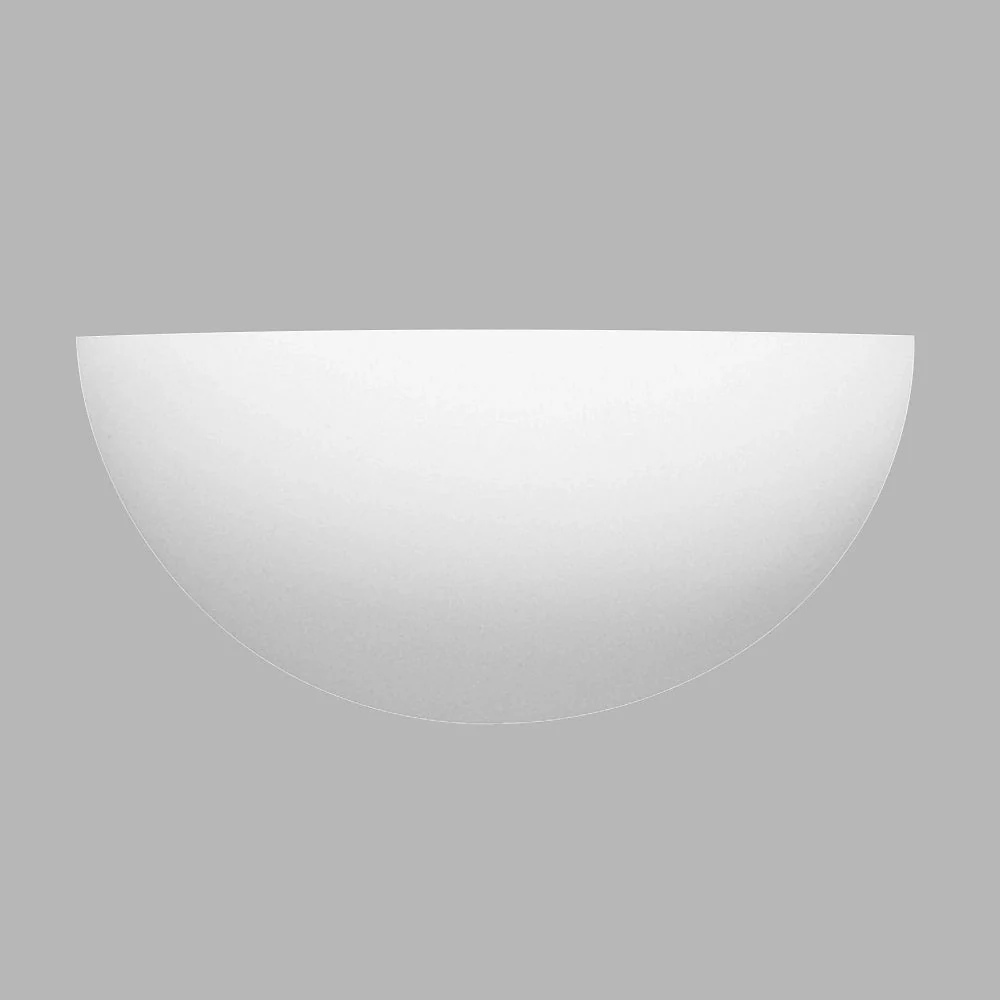 White Gypsum Vintage Half Oval Moon Paintable Wall Uplighter 30cm - Image 3