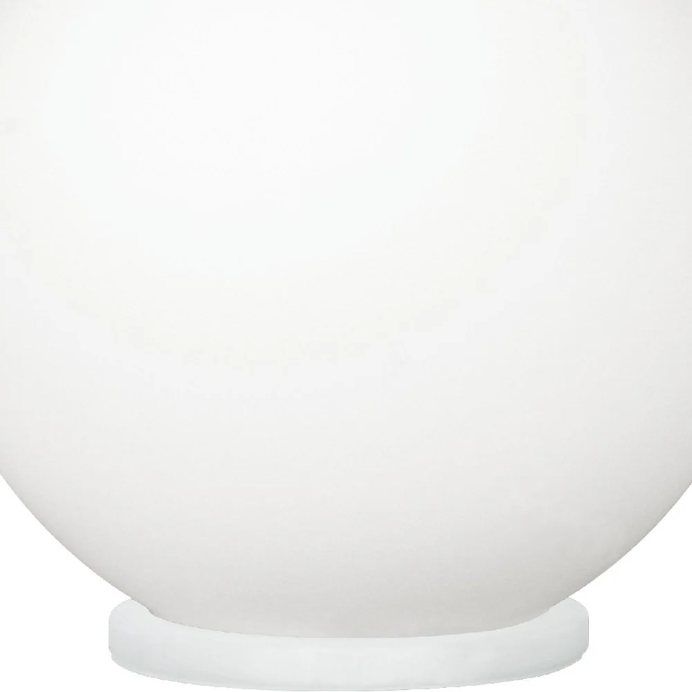 White Modern Opal Glass Globe Table Desk Lamp 20cm - Image 3