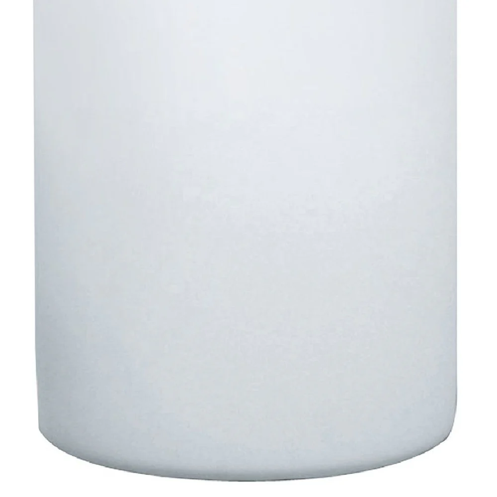 White Opal Glass Vintage Cylindrical Table Desk Lamp 20cm - Image 3
